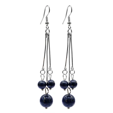 Lápisz 3 golyós, lógós fülbevaló, kb. 60-70 mm