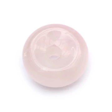 Donut, rózsakvarc, 15 mm