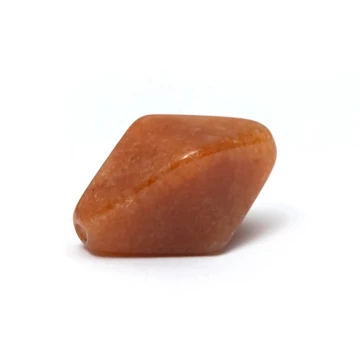 Vörös aventurin gyöngy, 15x8 mm