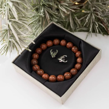 Napkő barna ajándékcsomag díszbozban