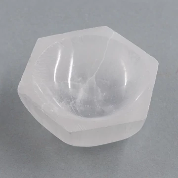 Szelenit tál hatszög 6cm