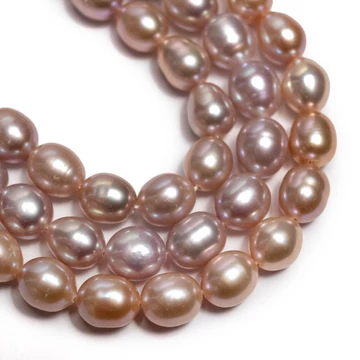 Édesvizi tenyésztett gyöngy rizs "A" lila, 8-9 mm, kb 40cm
