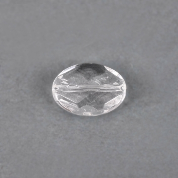 Hegyikristály fazettált ovál gyöngy, 15x24 mm