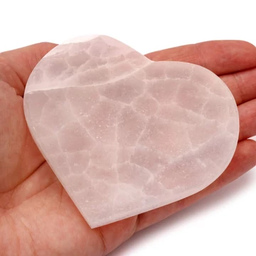 Szelenit szív, lapos, 8 cm