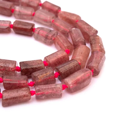 Eperkvarc hengeres szál, lapcsiszolt, 8x10 mm, kb. 38 cm