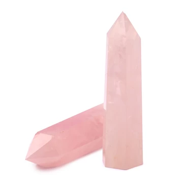 Rózsakvarc csúcs, 8-9 cm magas, 79-87 g