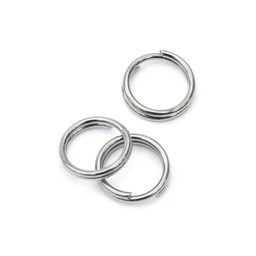 Nemesacél dupla karika, 6 mm, 20 db