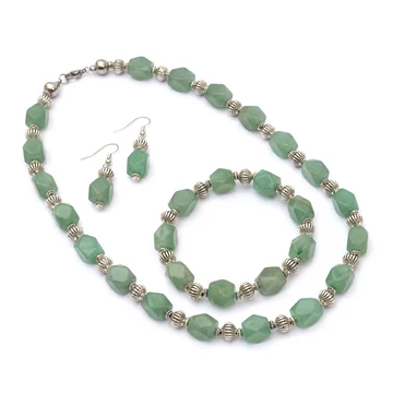 Boróka nyaklánc, karkötő és fülbevaló garnitúra