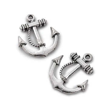Horgony medál, nagy, 23x20 mm (2 db)