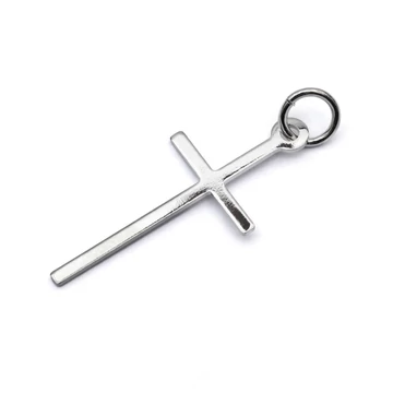 Kereszt rózsafüzérhez, sima 23x10 mm (1 db)