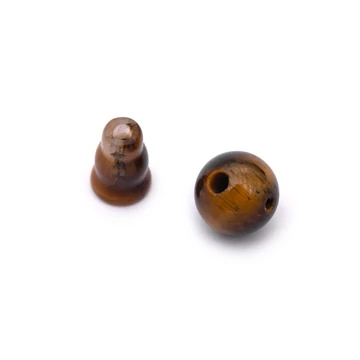 Tigrisszem guru gyöngy, 8 mm, 1 pár