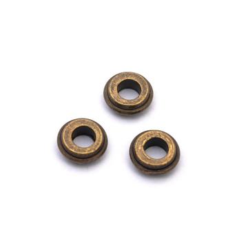 Bali gyöngy (bronz szín) köztes dísz (9), (20 db)