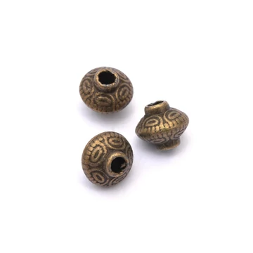 Bali gyöngy köztes dísz (8), bronz szín, 5,4x6,3 mm, 10 db