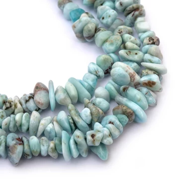 Larimar törmelékköves szál, kb. 40 cm