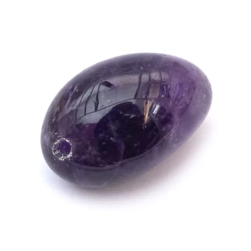 Ametiszt amorf gyöngy, fényes, kb. 13x20 mm