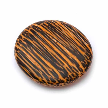 Pálmafa (kókusz) kerek, lapos gyöngy, 25x6 mm (1 db)
