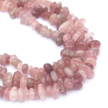 Rózsakvarc törmelékköves szál, lilás árnyalat, szárm. hely: Madagaszkár, kb. 38 cm