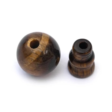 Tigrisszem guru gyöngy, 10 mm, 1 pár