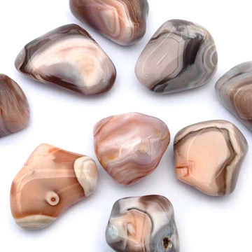 Botswana achát marokkő, pink, S méret, kb. 2-5 g, kb.15-20 mm