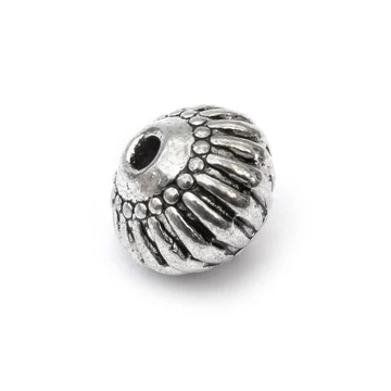 Lámpás köztes dísz, csíkos, 8x6,5 mm mm (5 db)