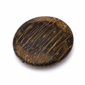 Pálmafa (kókusz) kerek, lapos gyöngy, 35x9 mm, 1 db