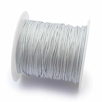 Műselyem szál tekercsben, szürke, 0,8 mm, kb. 10 m