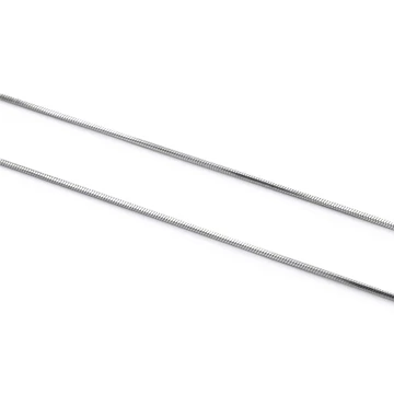 Nemesacél lánc, kígyólánc, 0,9 mm, 45 cm, 1 db