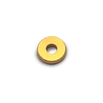 Kerek köztes dísz, arany szín, 6x1,2 mm, 5 db