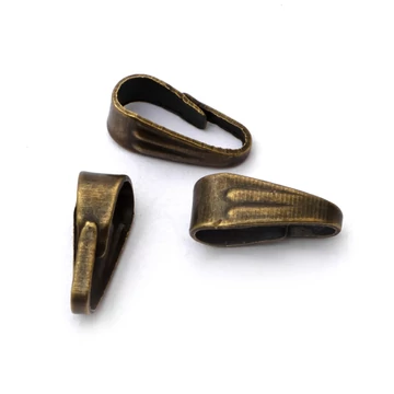 Pattintós medáltartó, bronz szín, 8 mm, 10 db