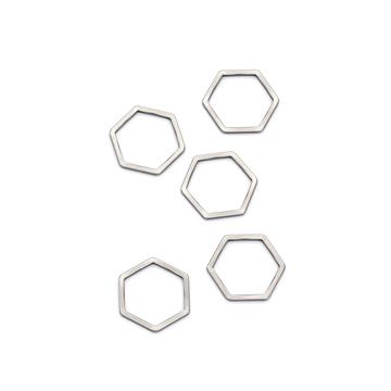 Nemesacél hexagon összekötő elem (5 db)