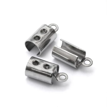 Nemesacél láncvég kupak/papucs 11x5,5 mm (10 db)