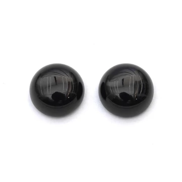 Ónix cabochon kő, kerek, 8 mm, 2 db
