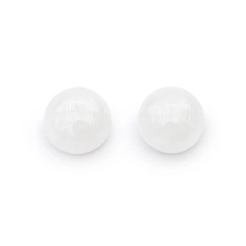 Hegyikristály cabochon kő, kerek, 8 mm, 2 db