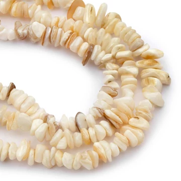 Gyöngyház törmelékköves szál, kb. 85 cm