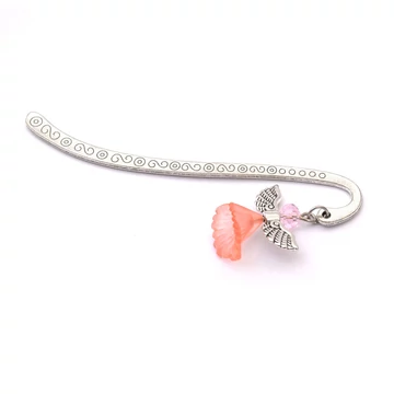 Angyalkás (rózsaszín) könyvjelző, 84x13 mm (1 db)