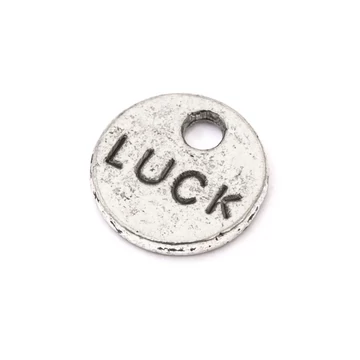 Szerencse medál, luck, 9 mm (5 db)