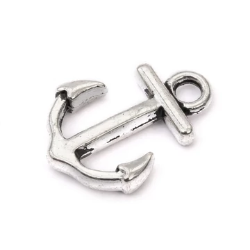 Horgony medál, 15x11 mm (5 db)
