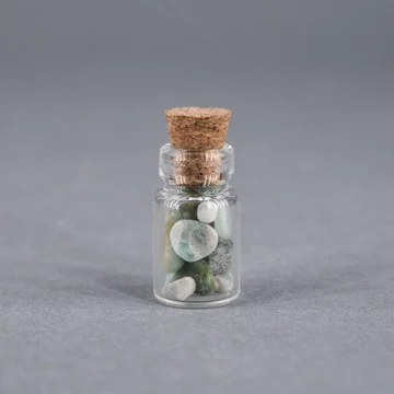 Amazonit mini ezoterikus üvegcse (18x10 mm)