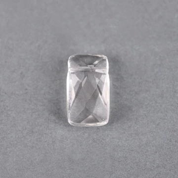 Hegyikristály tégla gyöngy, 10x18x6 mm