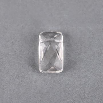 Hegyikristály tégla gyöngy, 10x18x6 mm