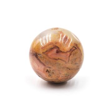 Csipkeachát gyöngy, 10 mm
