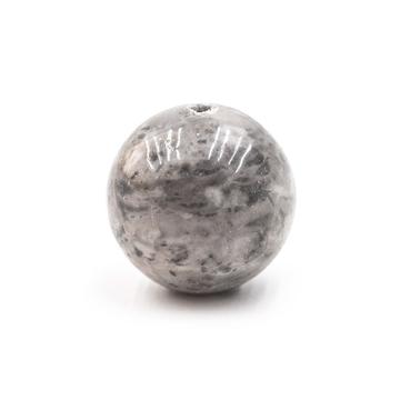 Képjáspis (szürke) gyöngy, 10 mm