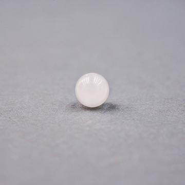 Fehér jáde gyöngy, 6 mm