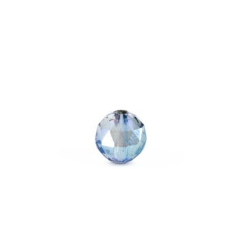 Aura kvarc (kék) fazettált gyöngy, 6 mm
