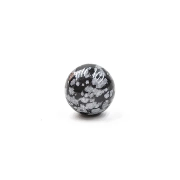 Hópehely obszidián gyöngy, 8 mm