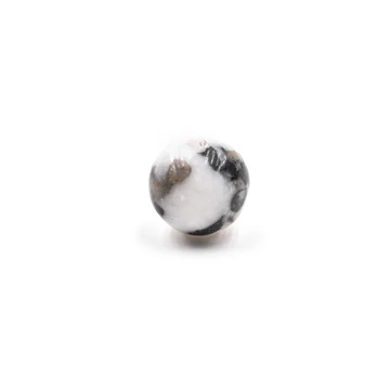 Zebra jáspis gyöngy, 8 mm