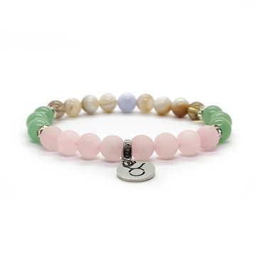 Bika horoszkópos női gumis karkötő