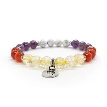 Szűz horoszkópos női gumis karkötő