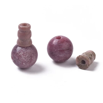 Rodonit guru gyöngy, 12 mm, 1 pár
