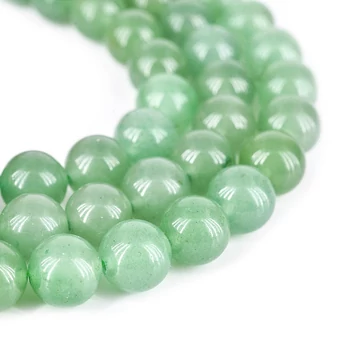 Aventurin golyós szál, 10 mm, kb. 39 cm